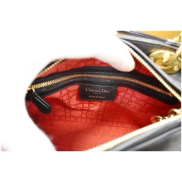 CHRISTIAN DIOR Medium Lady Dior Lambskin Shoulder - Picture 11 of 12